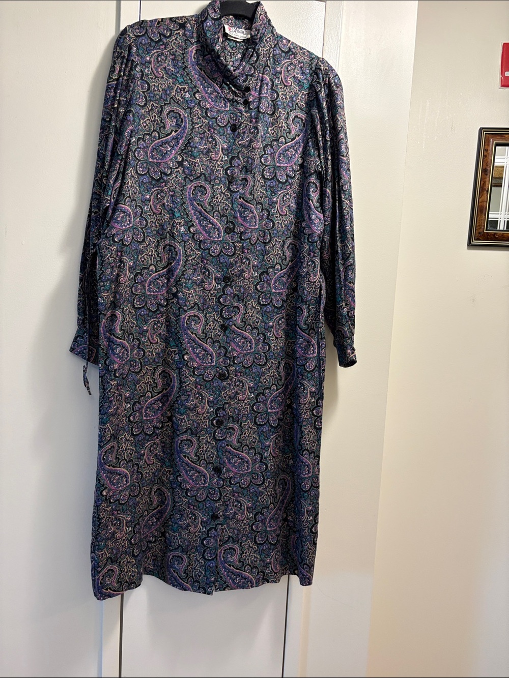 D’Allairds Paisley Print Long Sleeve Dress